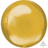 Gold Orbz Foil Balloons 38cm x 40cm  Each