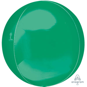 Amscan_OO Balloon - Bubble, Orbz & Cubez Green Orbz Foil Balloons 38cm x 40cm  Each