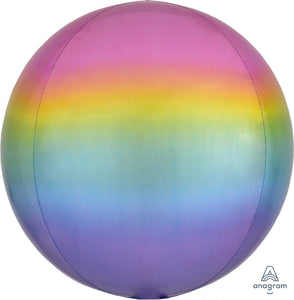 Amscan_OO Balloon - Bubble, Orbz & Cubez Pastel Ombre Orbz Foil Balloons 38cm x 40cm  Each