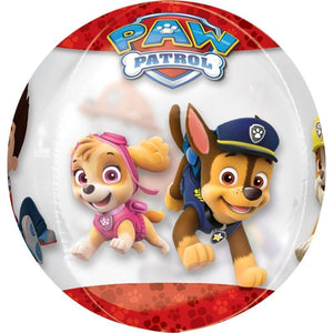 Amscan_OO Balloon - Bubble, Orbz & Cubez Paw Patrol Chase and Marshall Orbz Balloon 38cm x 40cm Each