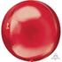 Red Orbz Foil Balloons 38cm x 40cm  Each