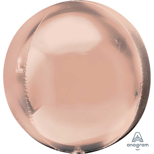 Amscan_OO Balloon - Bubble, Orbz & Cubez Rose Gold Orbz Foil Balloons 53cm Each