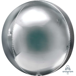 Amscan_OO Balloon - Bubble, Orbz & Cubez Silver Orbz Foil Balloons 53cm Each