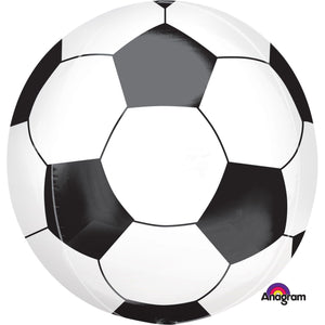 Amscan_OO Balloon - Bubble, Orbz & Cubez Soccer Ball Orbz Foil Balloons 38cm x 40cm  Each