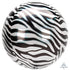 Zebra Print Orbz Foil Balloons 38cm x 40cm  Each