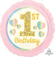 Amscan_OO Balloon - Foil 1st Birthday Girl Pink & Gold Foil Balloon 45cm Each