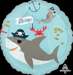 Amscan_OO Balloon - Foil Ahoy Birthday Foil Balloon 45cm Each