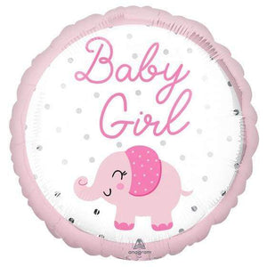 Amscan_OO Balloon - Foil Baby Girl Elephant Foil Balloon 45cm Each