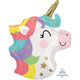 Amscan_OO Balloon - Foil Baby Unicorn Head Foil Balloon 40cm x 53cm Each