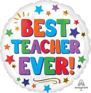 Amscan_OO Balloon - Foil Best Teacher Ever Foil Balloon 45cm Each