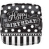 Black & White Chalkboard Birthday Foli Balloon 45cm Each