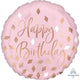 Amscan_OO Balloon - Foil Blush Happy Birthday Foil Balloon 45cm Each