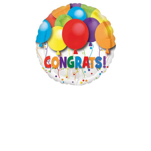 Amscan_OO Balloon - Foil Bold Congratulations Balloon 45cm Eachs Foil Balloon 45cm Each