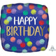 Amscan_OO Balloon - Foil Brushed Happy Birthday Foil Balloon 45cm Each