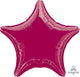 Amscan_OO Balloon - Foil Burgundy Star Foil Balloon 45cm Each