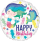 Amscan_OO Balloon - Foil Colorful Ocean Fun Happy Birthday Foil Balloon 45cm Each