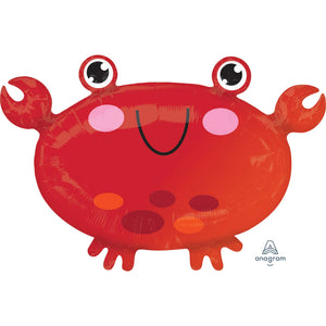 Amscan_OO Balloon - Foil Crab Foil Balloon 55cm x 38cm Each