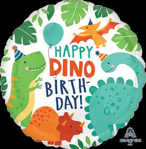 Amscan_OO Balloon - Foil Dino-Mite Happy Birthday Foil Balloons 45cm Each