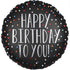 Dots Party Happy Birthday to You Foil Balloon 45cm Each