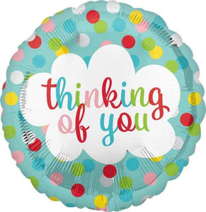 Amscan_OO Balloon - Foil Dots Thinking of You Foil Balloon 45cm Each