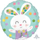 Balloon - Foil Easter Spotted Bunny Foil Balloon 45cm Each