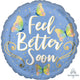 Amscan_OO Balloon - Foil Feel Better Soon Butterflies Foil Balloon 45cm Each