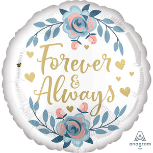 Amscan_OO Balloon - Foil Forever & Always Roses Foil Balloon 45cm Each