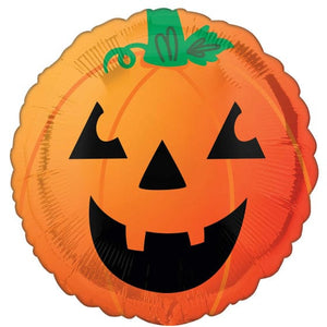 Balloon - Foil Fun & Spooky Pumpkin Foil Balloon 45cm Each