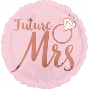 Amscan_OO Balloon - Foil Future Mrs Blush Wedding Self Sealing Foil Balloon 45cm Each