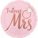 Amscan_OO Balloon - Foil Future Mrs Blush Wedding Self Sealing Foil Balloon 45cm Each