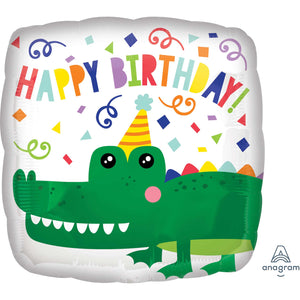 Amscan_OO Balloon - Foil Gator Happy Birthday Foil Balloon 45cm Each