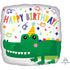Gator Happy Birthday Foil Balloon 45cm Each
