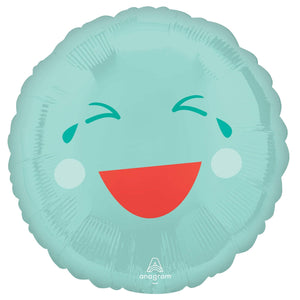 Amscan_OO Balloon - Foil Green Smiley Face Foil Balloon 45cm Each