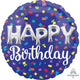 Amscan_OO Balloon - Foil HAPPY Birthday Balloon Letters Foil Balloon 45cm Each