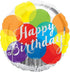 Happy Birthday Balloons Foil Balloon 45cm Each