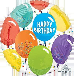 Amscan_OO Balloon - Foil Happy Birthday Celebration Foil Balloon 45cm Each