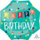 Amscan_OO Balloon - Foil Happy Birthday Reason to Celebrate Foil Balloon 55cm Each