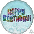 Happy Birthday Sequins Foil Balloon 45cm Each