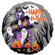 Balloon - Foil Happy Halloween Haunted House Foil Balloon 45cm Each