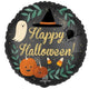 Balloon - Foil Happy Halloween Nature in the Night Satin Foil Balloon 45cm Each