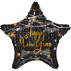 Balloon - Foil Happy New Year Midnight Hour Foil Balloon 45cm Each