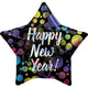 Amscan_OO Balloon - Foil Happy New Year Star Bubbles 45cm Each Foil Balloon