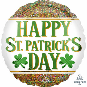 Balloon - Foil Happy St Patrick's Day Foil Balloon 45cm Each