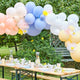 Balloon - Foil Hello Spring Pastel Balloon Arch with Paper Flowers