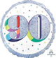 Amscan_OO Balloon - Foil Holographic Here's to Your 90th Birthday Foil Balloon 45cm Each