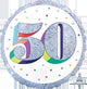 Amscan_OO Balloon - Foil Holographic Here's to Your Birthday 50th Foil Balloon 45cm Each