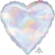 Amscan_OO Balloon - Foil Holographic Iridescent Heart Foil Balloon 45cm Each