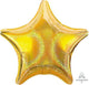 Amscan_OO Balloon - Foil Holographic Star Gold Dazzler Star Foil Balloon 45cm Each