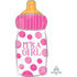 It's A Girl Bottle Jr Shape Foil Balloon 25cm x 58cm Each