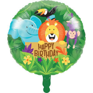 Amscan_OO Balloon - Foil Jungle Safari Happy Birthday Foil Balloon 45cm